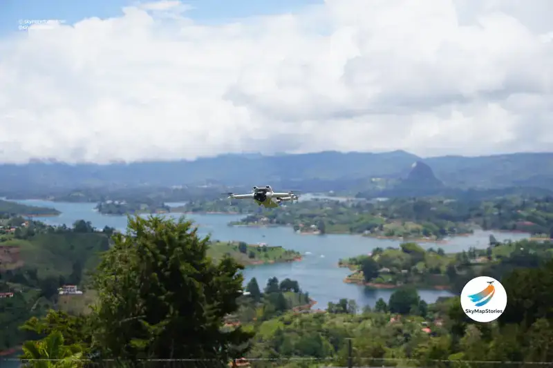 Fotografía aérea con dron sobre el paisaje del Oriente Antioqueño